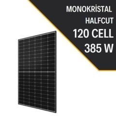 385W 9BB HALF CUT MONOKRISTAL GÜNEŞ PANELİ