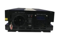 2000w 12 Volt Dijital Ekranlı Şarj Regülatörlü Tam Sinüs İnverter