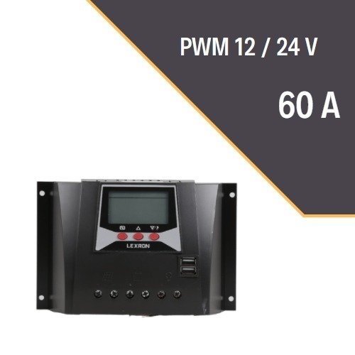 60A PWM Şarj Kontrol Cihazı 12-24V 24