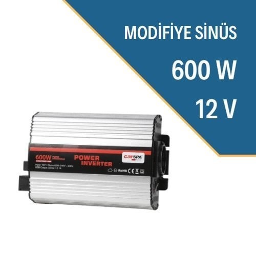 600W Modifiye Sinüs 12/24 Volt İnverter 12 Volt