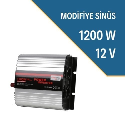 1200W Modifiye Sinüs 12/24 Volt İnverter 24 Volt