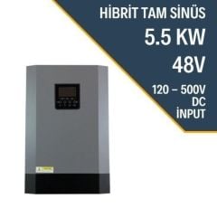 5,5 KW MPPT 120-500V PV İnput 110 MPPT Hibrid Tam Sinüs İnverter