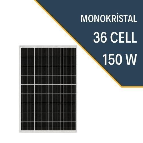 150W Monokristal Güneş Paneli