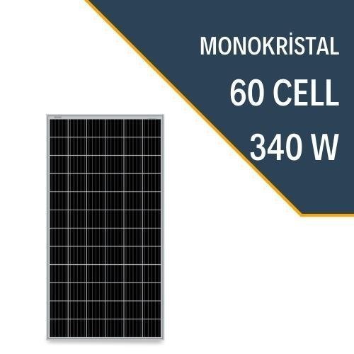 340W Monokristal Güneş Paneli