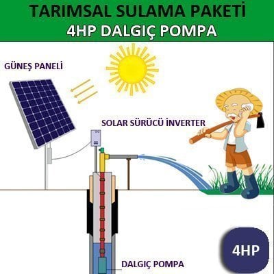 4HP Dalgıç Pompa - Tarımsal Sulama Sistemi