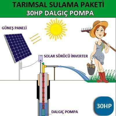 30HP Dalgıç Pompa - Tarımsal Sulama Sistemi