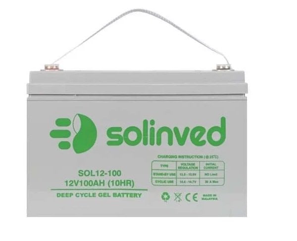 SOLINVED 12V 100AH JEL AKÜ