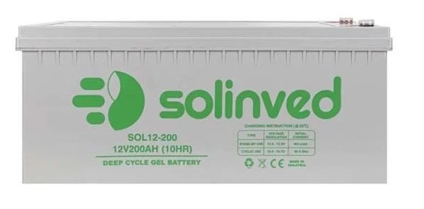 SOLINVED 12V 200AH JEL AKÜ