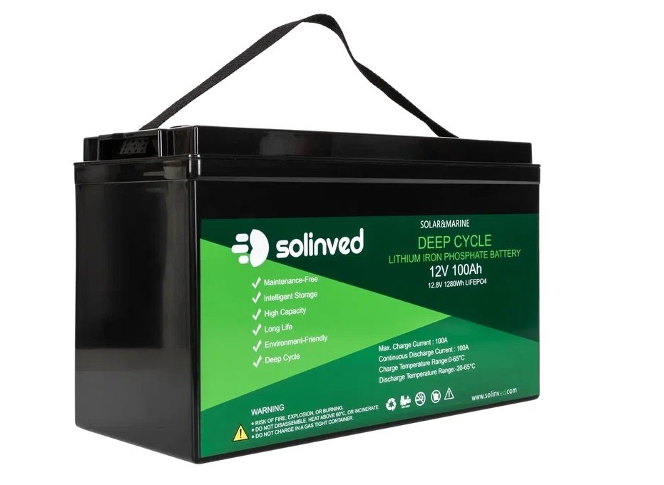 SOLINVED 12V 100AH LİTYUM AKÜ