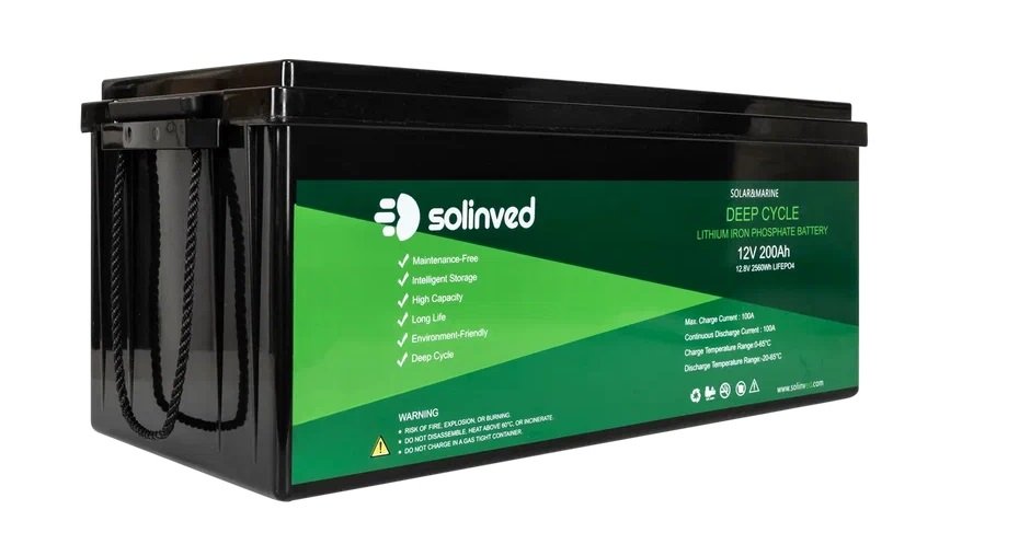 SOLINVED 12V 200AH LİTYUM AKÜ