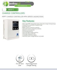SOLINVED 100A MPPT ŞARJ KONTROL CİHAZI 12V 24V 48V (MPK SERİSİ)