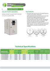 SOLINVED 5.5 HP 4 kW MONOFAZE (1x220) SOLAR POMPA SÜRÜCÜ