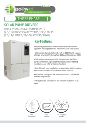 SOLINVED 120 HP 90 kW TRİFAZE SOLAR POMPA SÜRÜCÜ