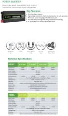 SOLINVED SLVP SERİSİ 500 W TAM SİNÜS INVERTER 12V