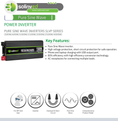 SOLINVED SLVP SERİSİ 2500 W TAM SİNÜS INVERTER 12V