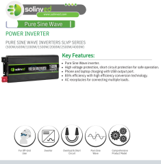 SOLINVED SLVP SERİSİ 3000 W TAM SİNÜS INVERTER 12V