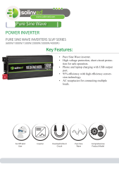 SOLINVED SLVP SERİSİ 4000 W TAM SİNÜS INVERTER 12V