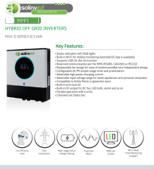 SOLINVED MAX-II SERİSİ 8 kW MPPT OFF GRID INVERTER