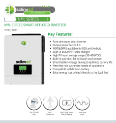 SOLINVED NML SERİSİ 1.6 kW MPPT OFF GRID INVERTER 12V 30-400 Voc