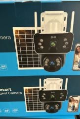 O-KAM-3915 4G 6MP DUAL LENSLİ GÜNEŞ PANELLİ SOLAR KAMERA